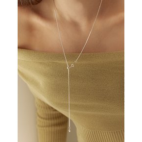 [진주귀걸이 증정][925 silver][3가지 연출 가능]Three way multi long necklace