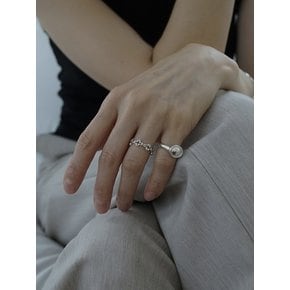 HUG PATTERN RING_SILVER