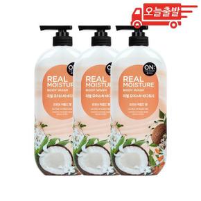 오늘출발 온더바디 리얼모이스쳐 바디워시 아몬드 900ml 3개