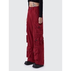 3D CARGO PANTS_RHUBARB