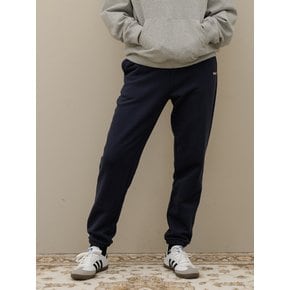 Banding logo sweat jogger pants_Navy