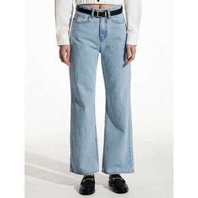 [WOMAN] STRAIGHT WIDE JEANS LIGHT BLUE