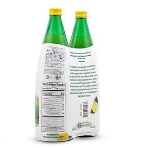 이탈리안 볼케이노 100% 유기농 레몬 주스 1L x 2병