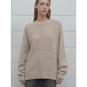 HAIRY ROUND NECK KNIT BE