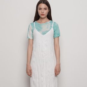 W210 water printing crop half t mint