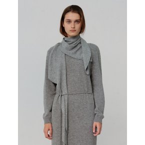 CASHMERE BLEND KNIT MUFFLER