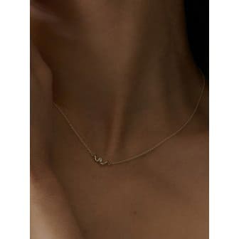 앤드투데이 flow initial necklace (A~Z)