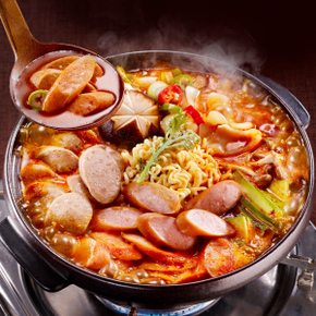 (G)스테프 화끈한 부대찌개 600g x 4팩+라면사리2개