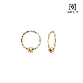 골드앤 14K 슬림볼링 귀걸이 10mm