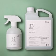 맑고맑은 편백 스프레이 탈취제 500ml + 리필 4L