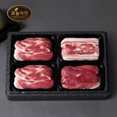 [냉장][오늘자연] 한돈 스페셜 구이세트 2호 1.6kg (목살 2팩+삼겹살 1팩+앞다리살 1팩)/팩당 400g