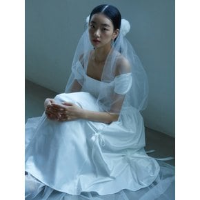 Bridal Bow Bow Dress_white