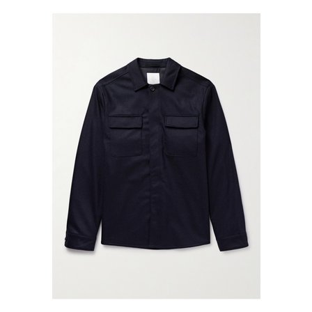 일레븐티 울 혼방 오버셔츠 블루 46376663162880475