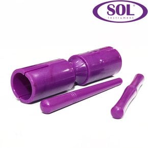 SOL T톤 블록 보라색 플라스틱 (스틱2개포함) DTB02-PP