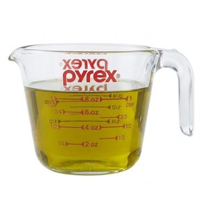 내열유리 손잡이 계량컵-250ml/신형/1개 (508-074)