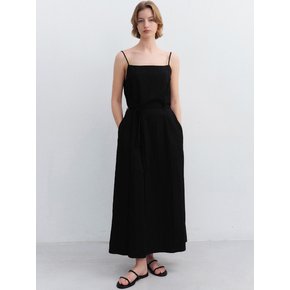 layered strap dress_black