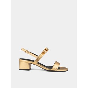 Nora ribbon sandals / gold [노라 리본 샌들 /골드] 4CM