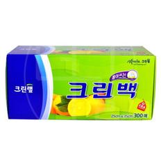 크린랩 뽑아쓰는 위생백 25x35 300매 일회용 비닐백