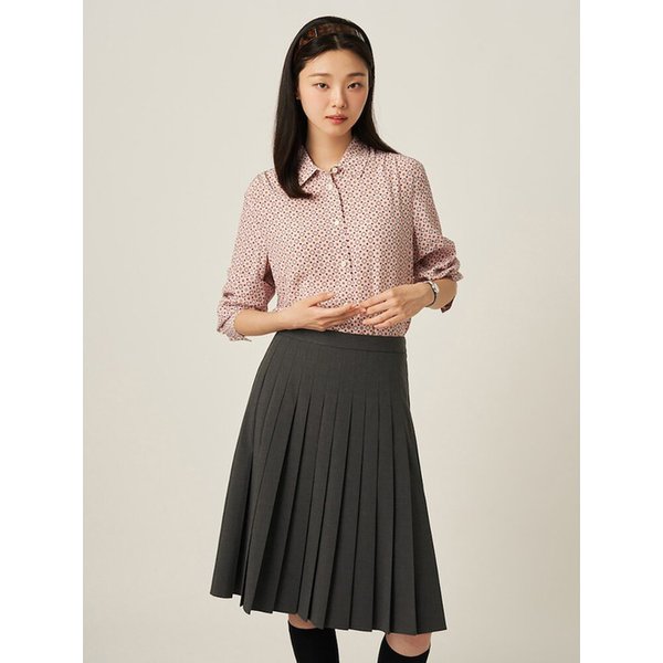 패턴 셔츠형 블라우스  라이트 핑크 (BF5964C51Y)