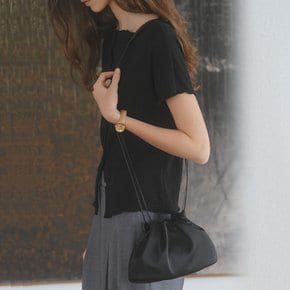 Shirring strap bag [TISU07AH01]_Black
