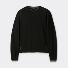 블랙 레이어드 스웨터 CWWAA25611BKX