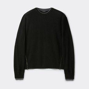 블랙 레이어드 스웨터 CWWAA25611BKX