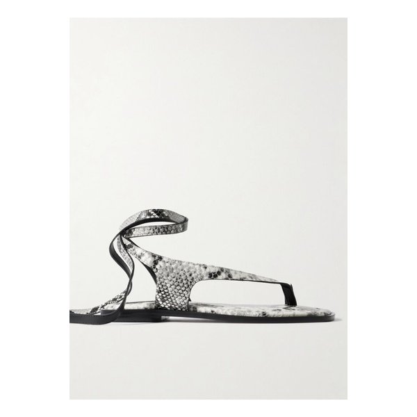 에머리 헤이디 스네이크 이펙트 가죽 샌들 스네이크 프린트 46376663162850996