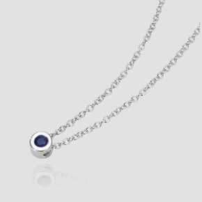 Daily Bezel Necklace _Blue