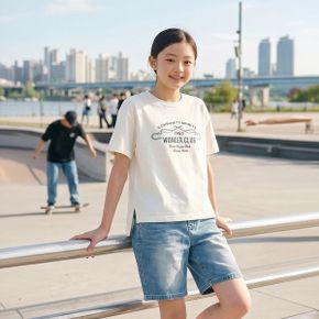 행텐틴즈 여아 쿨링 리본그래픽 반팔 티셔츠 003 14520 131 404 31 _P391366773