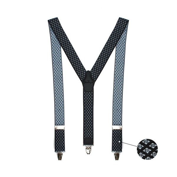 [옷자락] 남자 스카이블루 칼라 클립 패션 서스펜더 멜빵