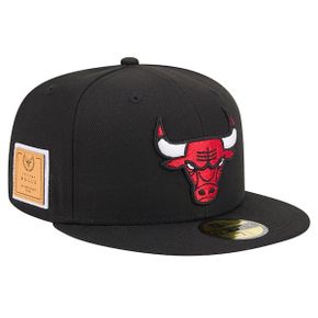 [해외] 1036967 뉴에라 모자 NBA 시카고 불스 Court Sport Leather Applique 59FIFTY Fitted Hat