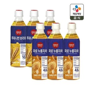 햇반 파로 누룽지차 500ml x3개+루피니빈 보리차 500ml x3개