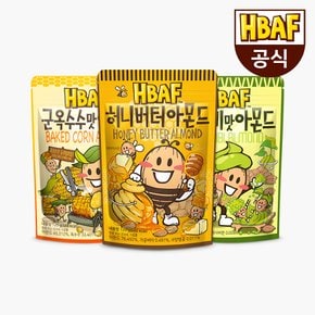 [본사직영] 바프 아몬드 3봉 세트(허니버터120g/와사비120g/군옥수수120g)