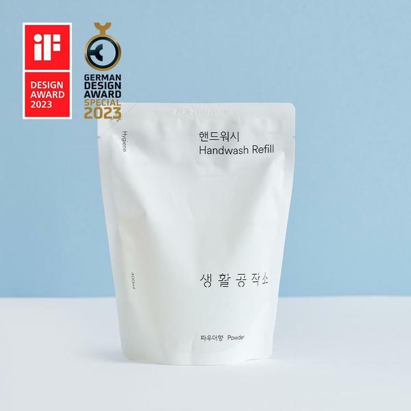 [EVENT] 핸드워시 손세정제 리필 400ml 6개 (+200ml 1개 추가증정) / (파우더향/청포