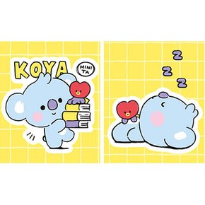 DIY 보석십자수 BTS 굿즈 데코 스티커 BT21 버디 코야 9.5x11