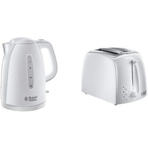 영국 러셀홉스 전기포트 Russell Hobbs Textures White Kettle with 2 Slice Toaster 1732768