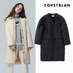 COVETBLAN  여성 배색 퀼팅 점퍼V208MJP203W