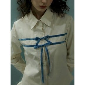 Double Velvet Ties Shirt Butter