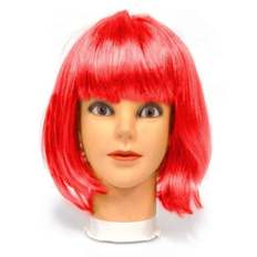 제이큐 이벤트가발 단발 레드 염색가발 공연가발 할로윈가발