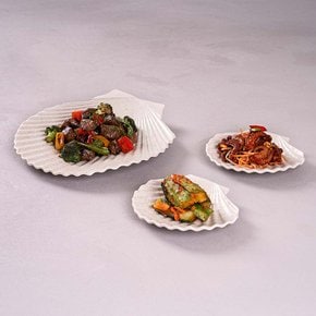 [비밀특가] 온도아리아 가리비접시 대형 브런치 파스타 샐러드 플레이팅 그릇