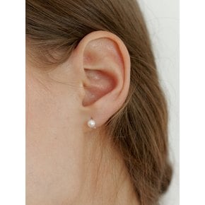 [Silver] Petit Pearl Ring Earrings