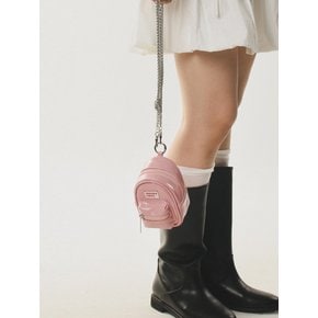 mama leather miniature chain cross bag _ Pink