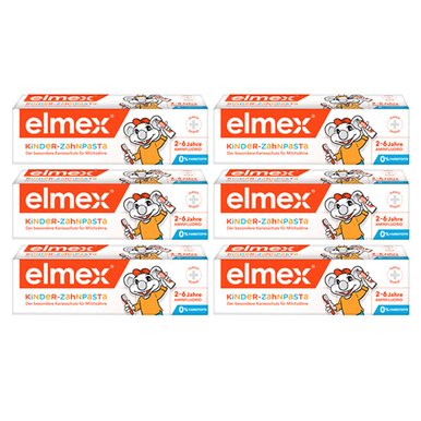 elmex 킨더 치약 2~6세 50ml 6개