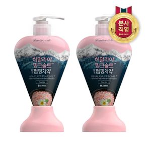 히말라야핑크솔트 펌핑치약 플로럴민트 285g X 2개 (+증정)