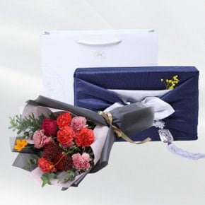 카네이션 레드다발+도라지정과 500 어버이날 스승의날 감사 존경 은혜 축하 생신 기념일 선물
