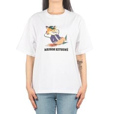 [부산점] [부산점] 23SS (KW00108KJ0008 WHITE) 여성 드레스드 폭스 반팔 티셔츠