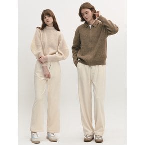 [리퍼브] Corduroy bending Pants Mink bonded IVORY