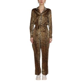 SS22 [돌체앤가바나] Womens Dress SATIN JUMPSUIT WITH ANIMAL PATTERN MULTICOLOUR F6C1GT_FSA