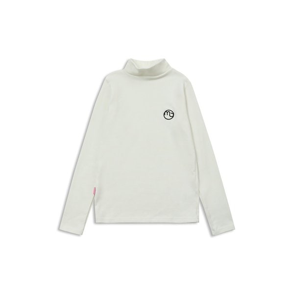 half-neck layer T-shirt white