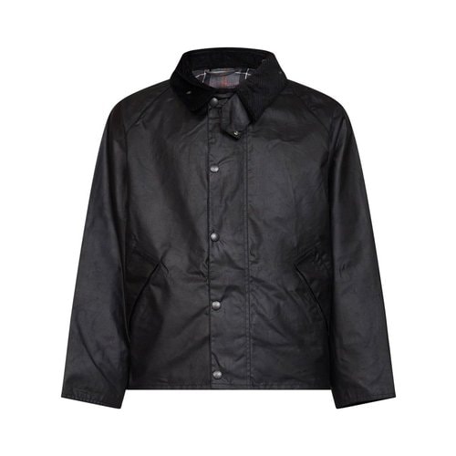 [해외배송] 바버 OS TRANSPORT WAXED 자켓 블랙 WAXED 코튼 MWX1678BK91 B0302362606